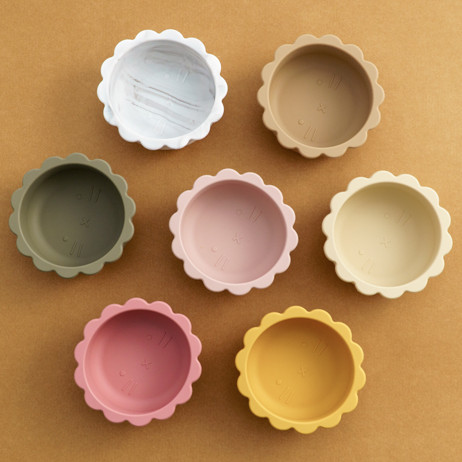 Silicone Suction Bowl - Cartoon Baby Weaning Feeding Solid Food
