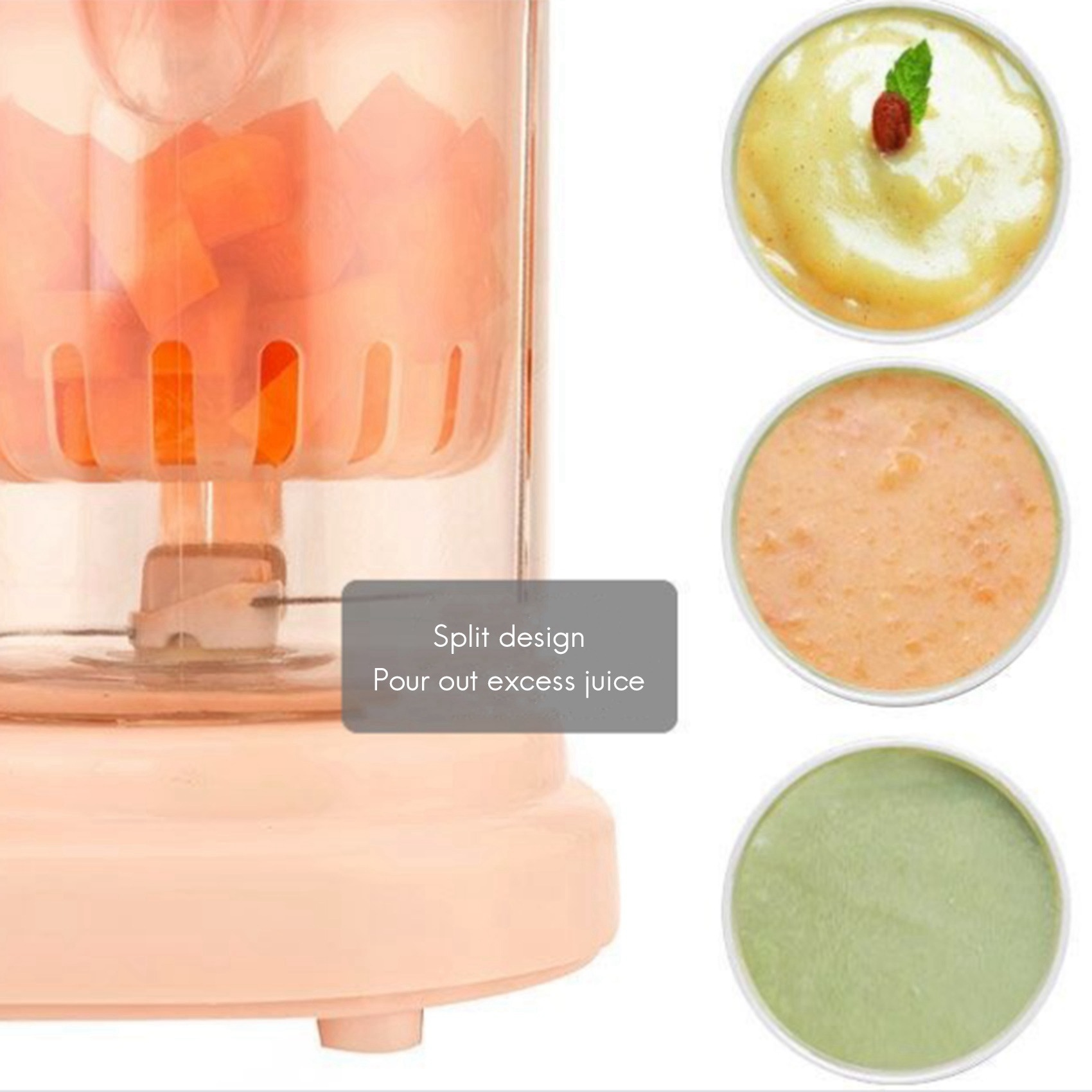 Baby Food Maker And Steamer - B01C-Baby Food Maker,Multi-Function Steamer Grinder Blender