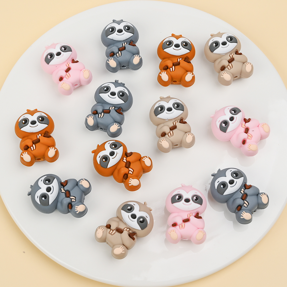 Baby Food Stuff - 4Pcs Food Grade Animal Silicone BeadsFor