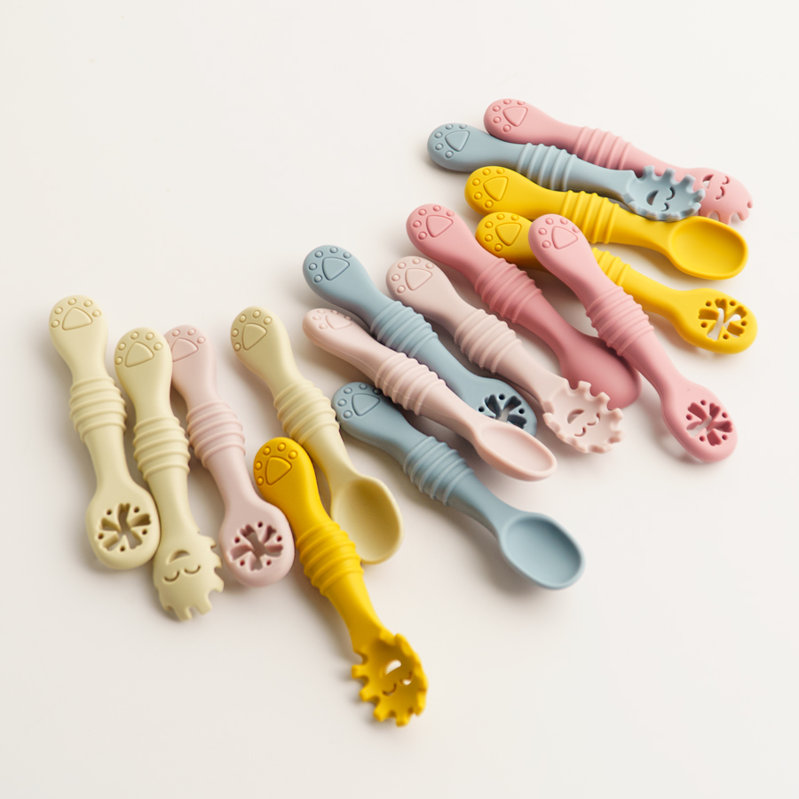 Baby Food Lunch - New Mother-kids 3PCS Baby Silicone Spoons