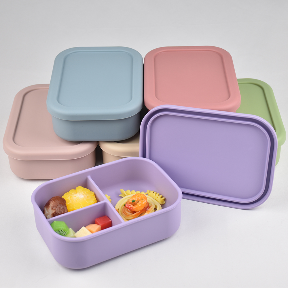 3-Compartment Food Grade Silic - Baby Food Lunch のレビューと価格