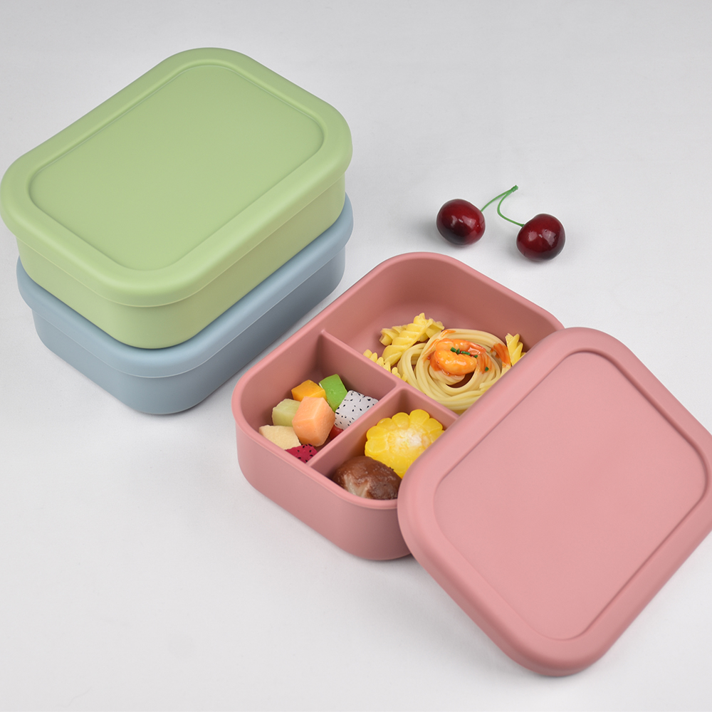 3-Compartment Food Grade Silic - Baby Food Lunch のレビューと価格