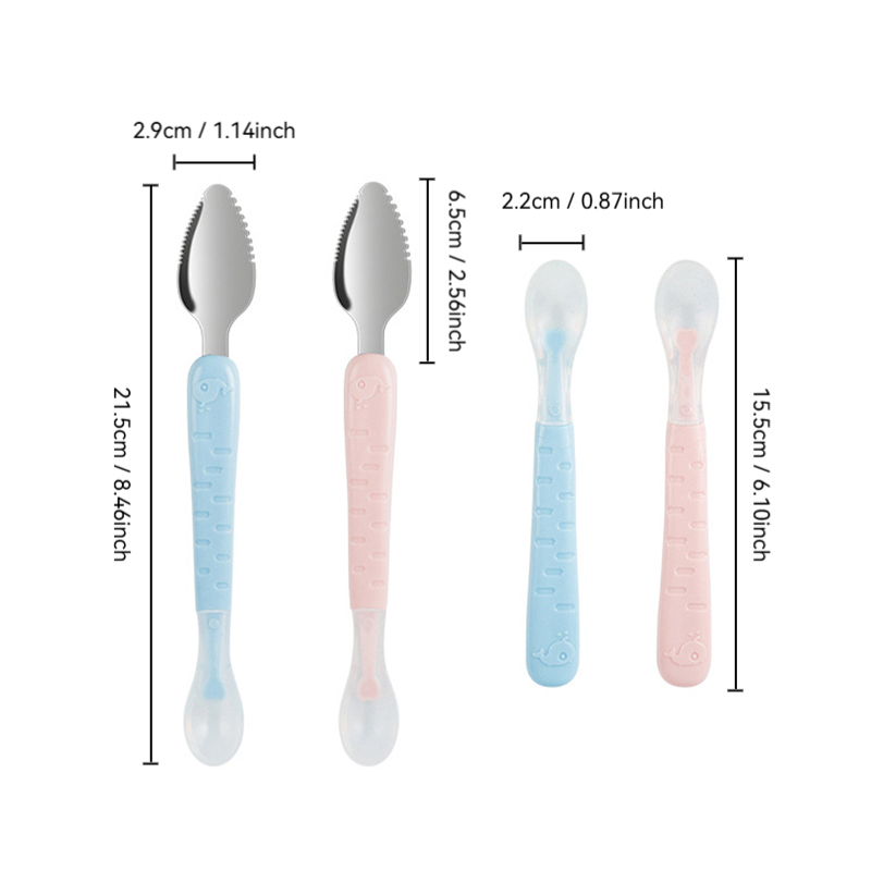Baby Food Scraper Spoon - Dual - Baby Food Apple のレビューと価格