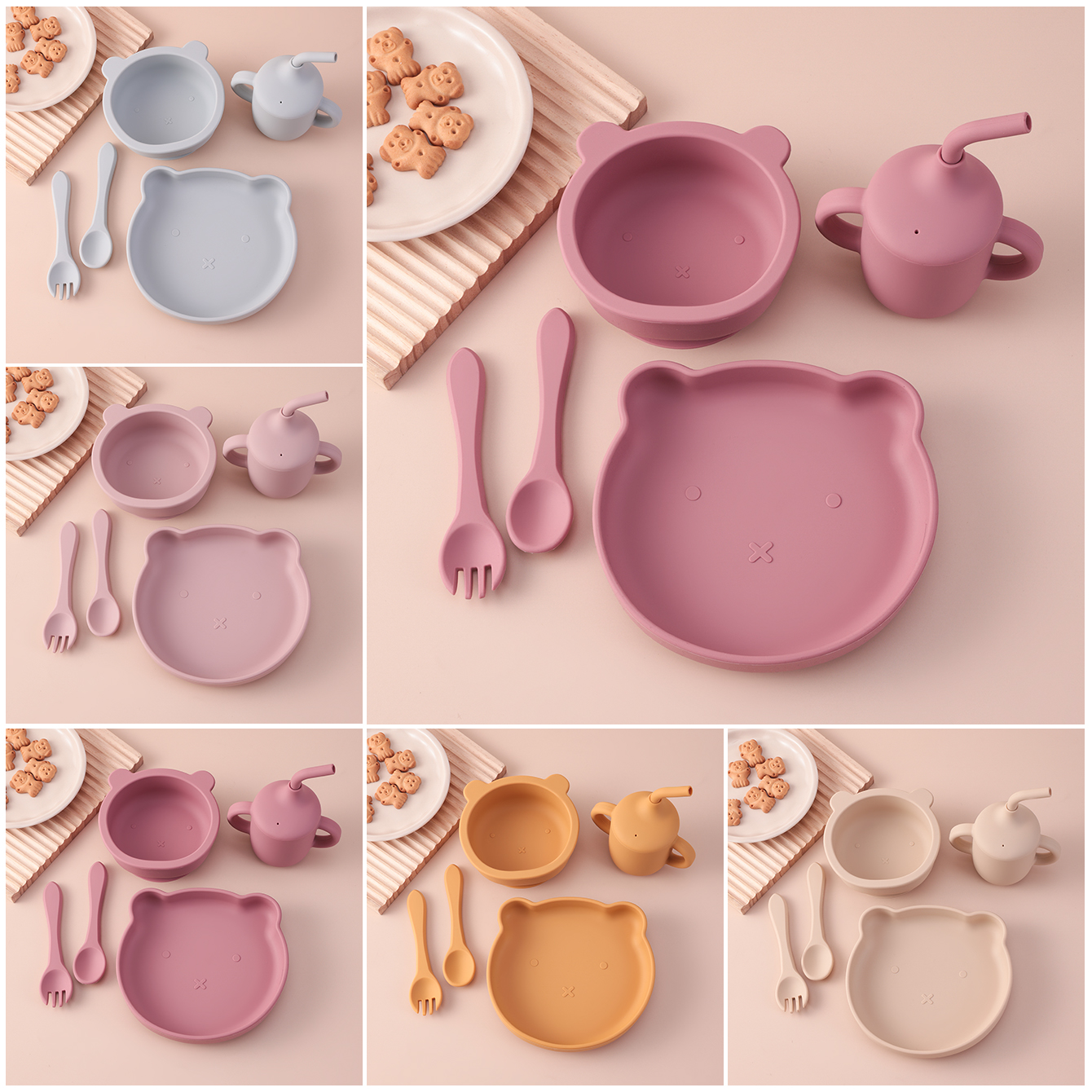 Color Kids 5PCS Silicone Feedi - Baby Food Kit のレビューと価格