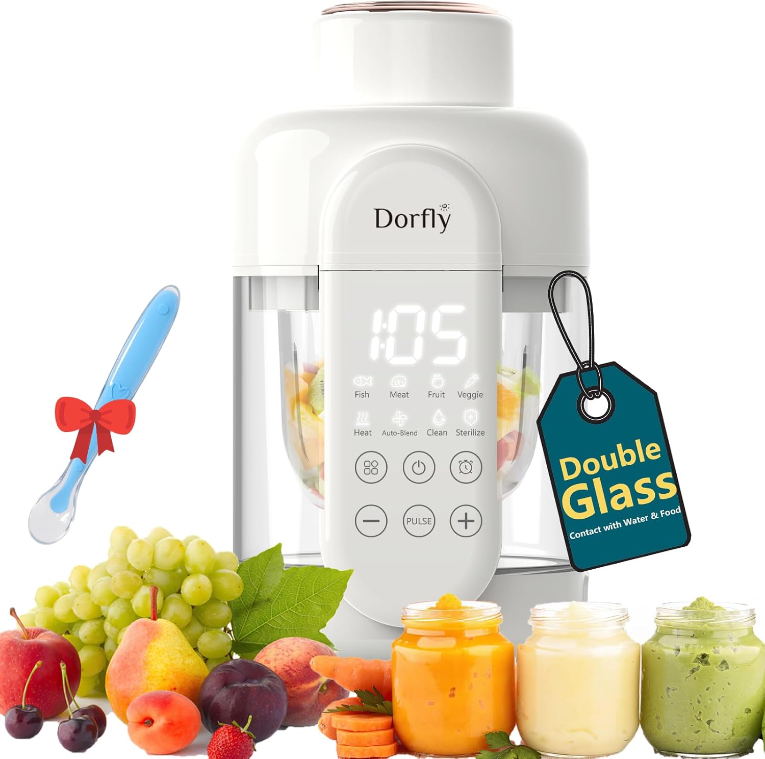 9-in-1 Baby Food Maker: Glass  - Baby Food Maker And Steamer のレビューと価格