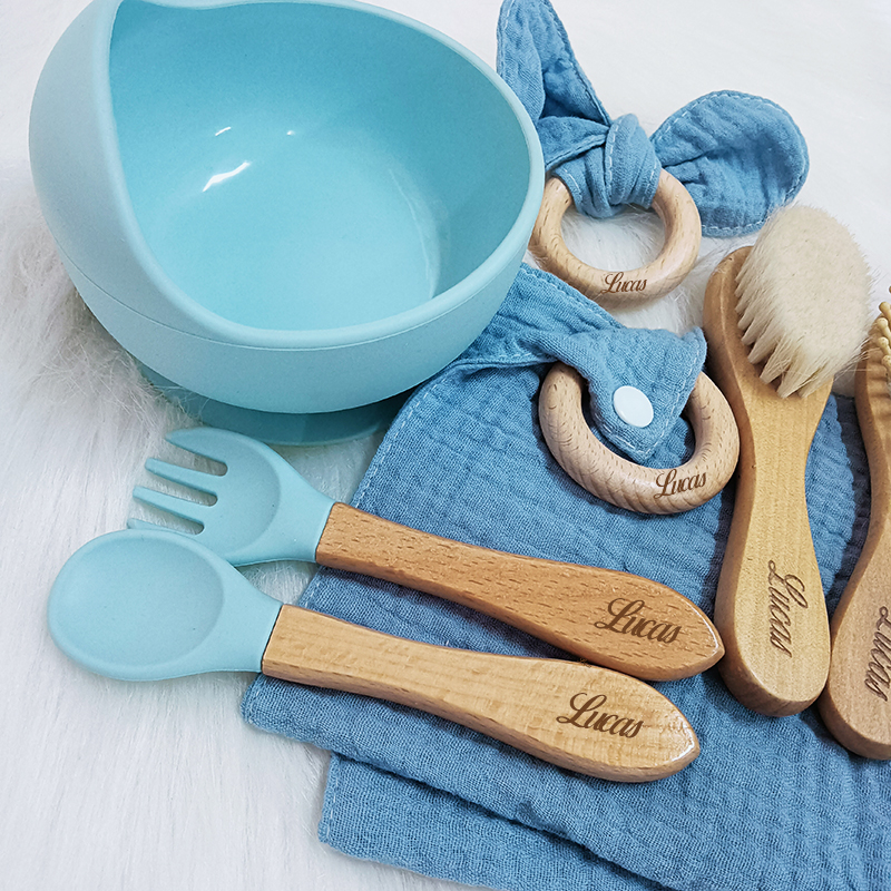 7PCS/Set Personalized Name Bab - Silicone Suction Bowl のレビューと価格