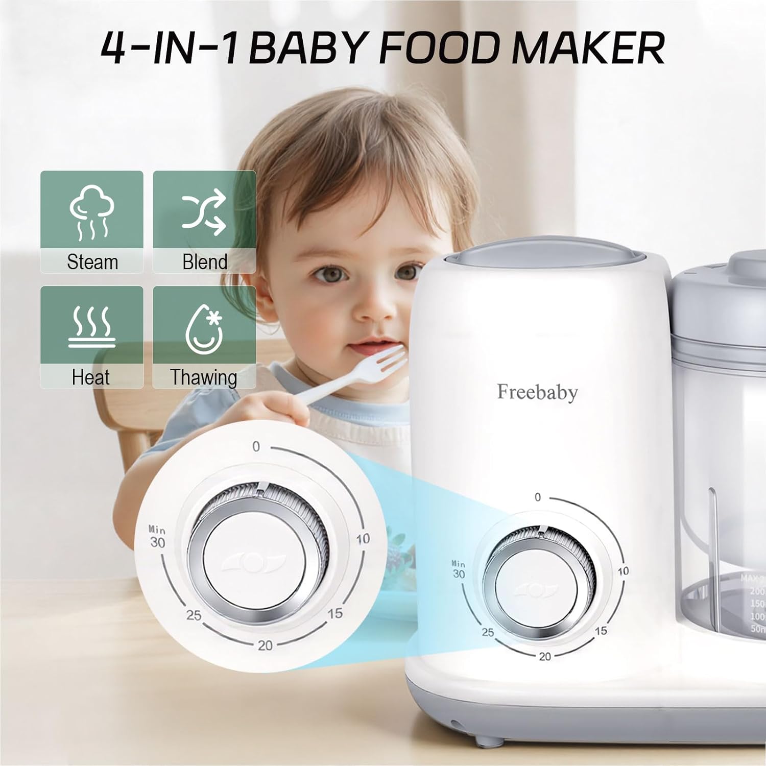 4-in-1 Baby Food Maker, Steame - Baby Food Maker And Steamer のレビューと価格