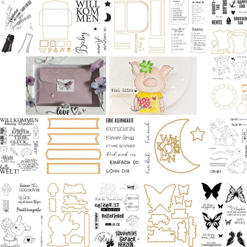 Baby Suitcase Stamps And Dies  - Baby Food Bag のレビューと価格