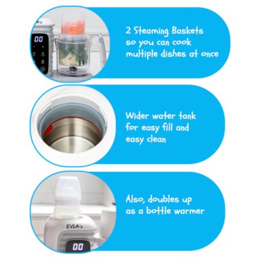 Double Baby Food Maker with 2  - Baby Food Maker And Steamer のレビューと価格