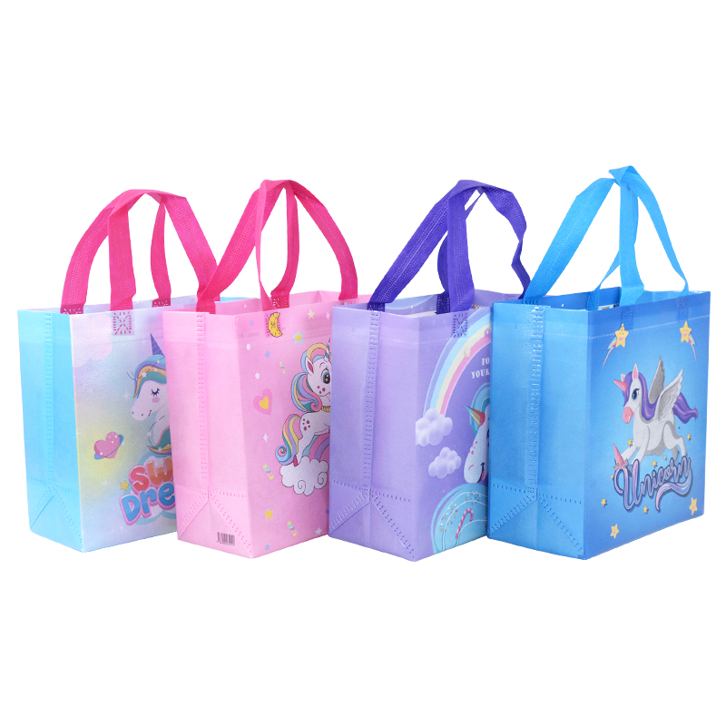 4Pcs Cartoon Unicorn Gift Bags - Baby Food Bag のレビューと価格