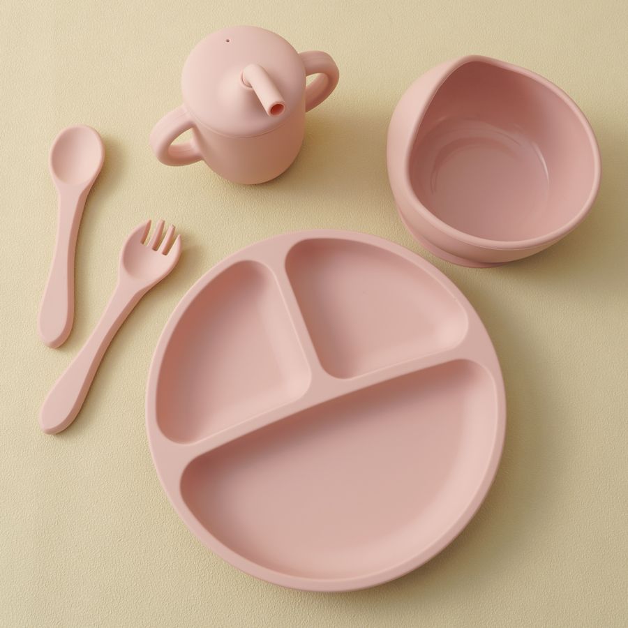 5PCS Baby Silicone Tableware S - Silicone Suction Bowl のレビューと価格