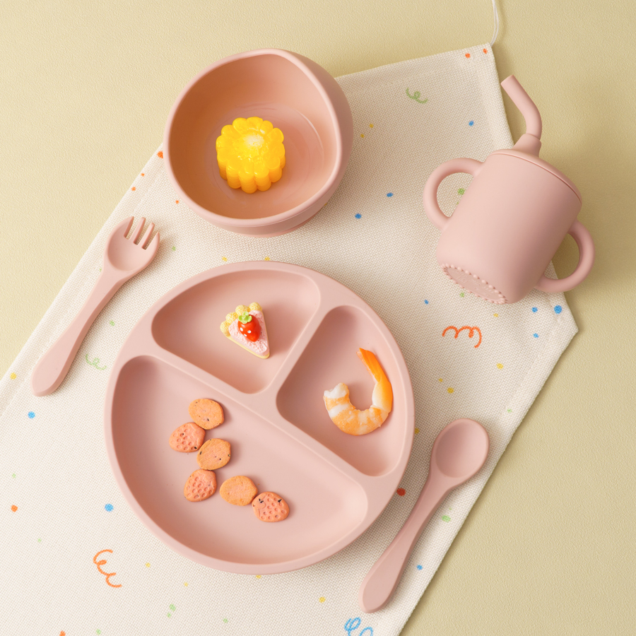 5PCS Baby Silicone Tableware S - Silicone Suction Bowl のレビューと価格