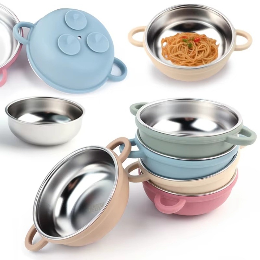 304 Stainless Steel Baby Feedi - Silicone Suction Bowl のレビューと価格