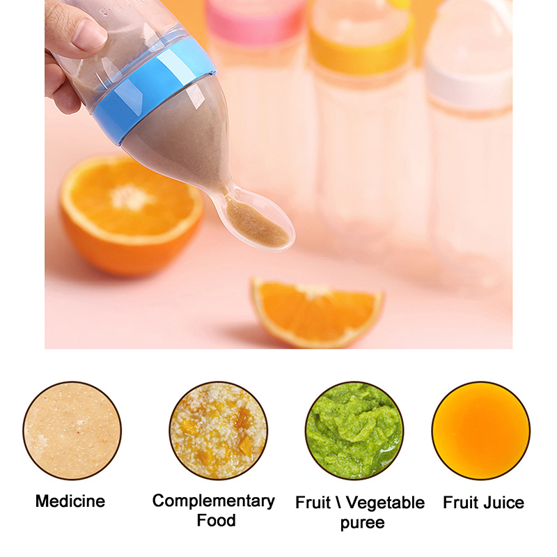 Squeezing Feeding Bottle Silic - Baby Food Lunch のレビューと価格