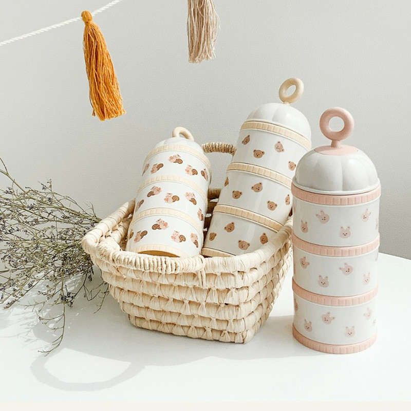 Cute Bear Milk Powder Box Baby - Baby Food Lunch のレビューと価格