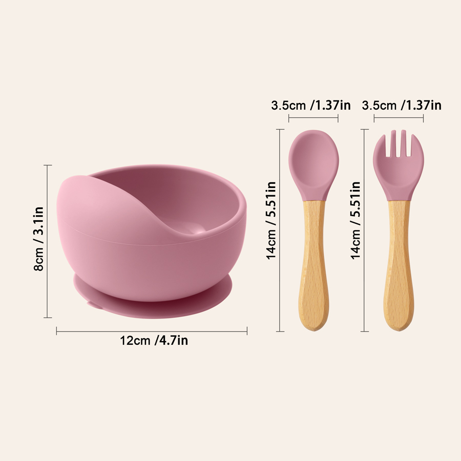 Mamaplan 3PCS Baby Silicone Fe - Silicone Suction Bowl のレビューと価格