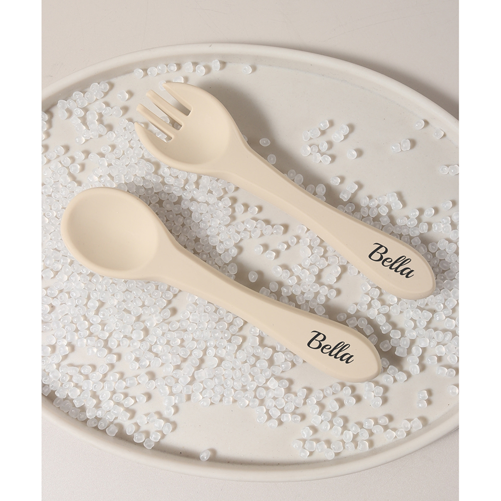 Custom name 1 pair silicone sp - Baby Food Lunch のレビューと価格