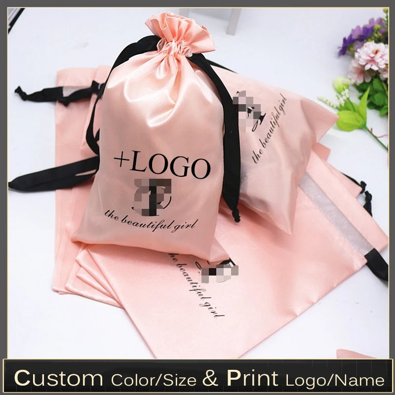 20PCS Baby Pink Silk Satin Pou - Baby Food Bag のレビューと価格
