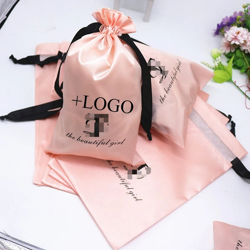 20PCS Baby Pink Silk Satin Pou - Baby Food Bag のレビューと価格