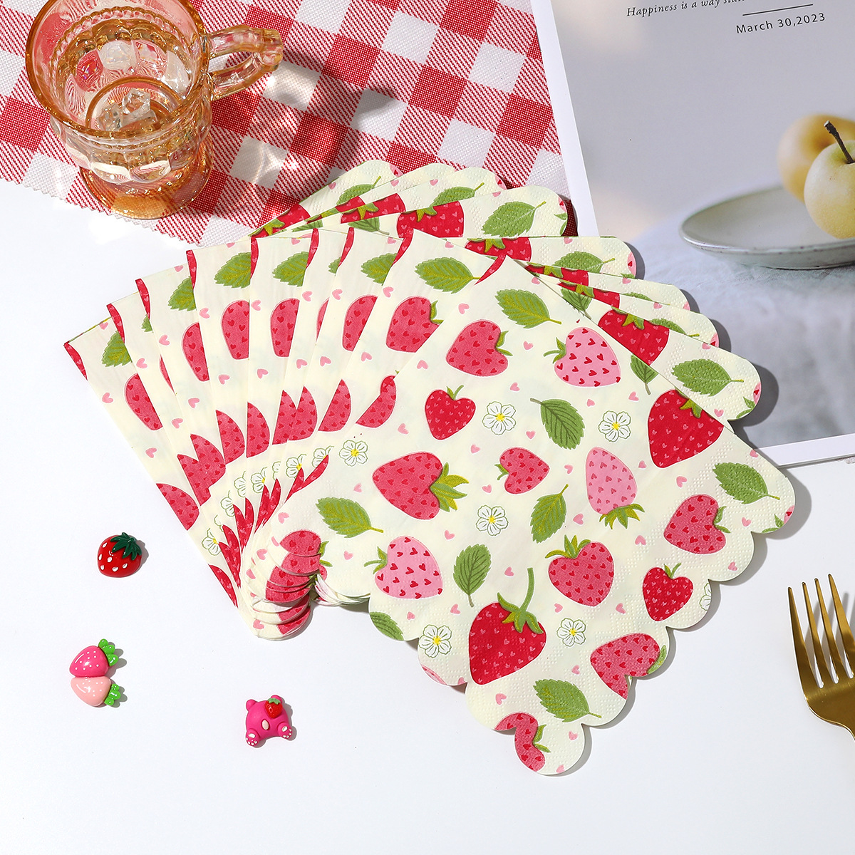 20Pcs/bag Sweet Strawberry The - Baby Food Bag のレビューと価格