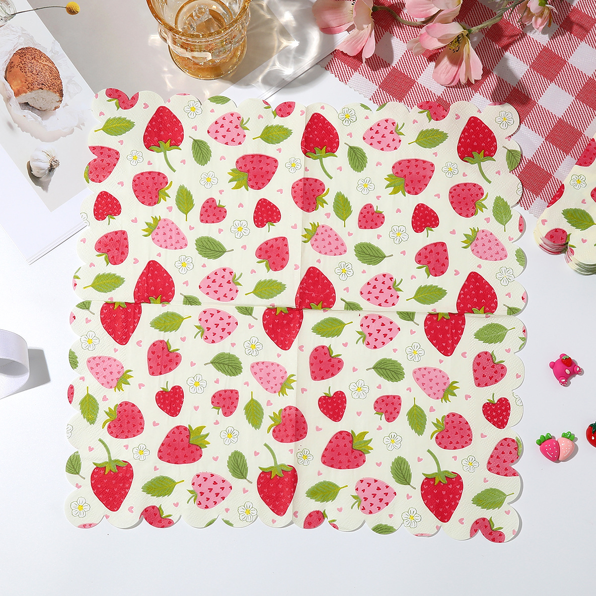 20Pcs/bag Sweet Strawberry The - Baby Food Bag のレビューと価格