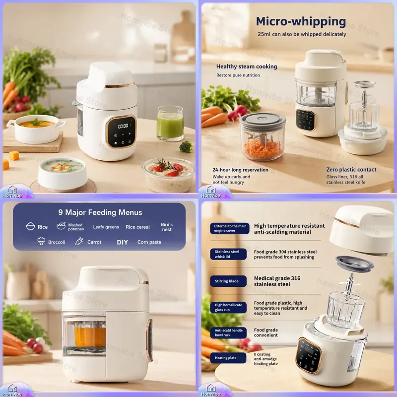 Automatic Electric Steam Cooke - Baby Food Maker And Steamer のレビューと価格