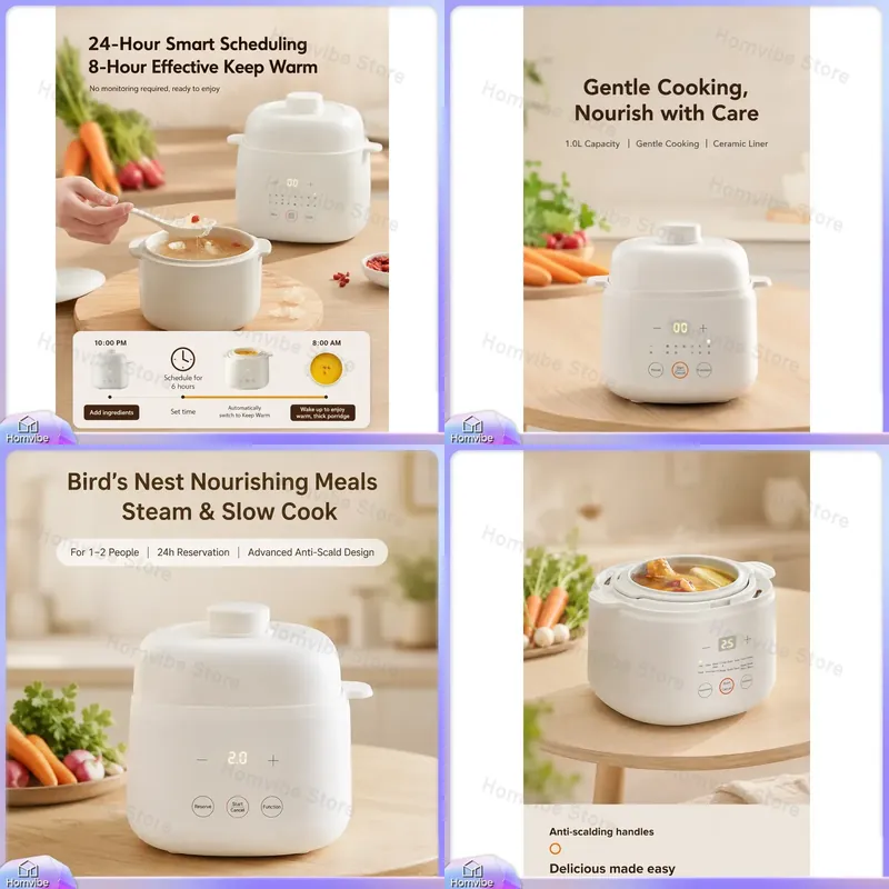 Electric Steam Cooker 220V Cer - Baby Food Maker And Steamer のレビューと価格