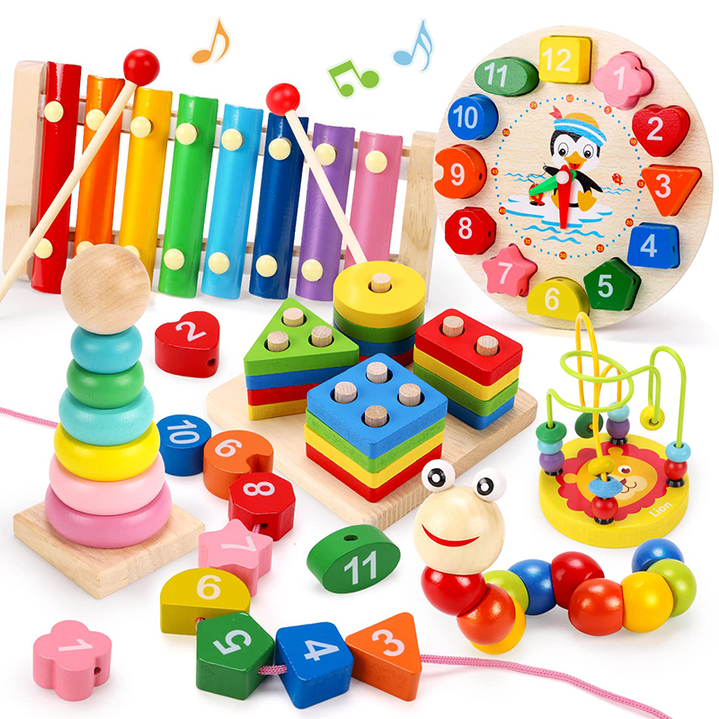 5-6pcs/set Montessori Wooden T - Baby Food Kit のレビューと価格