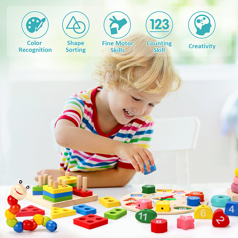 5-6pcs/set Montessori Wooden T - Baby Food Kit のレビューと価格
