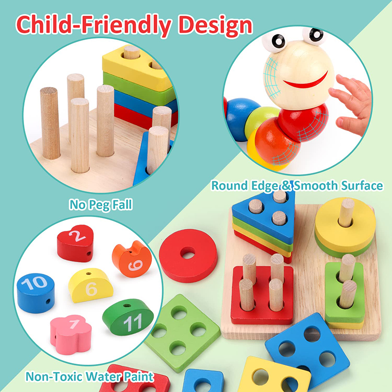 5-6pcs/set Montessori Wooden T - Baby Food Kit のレビューと価格