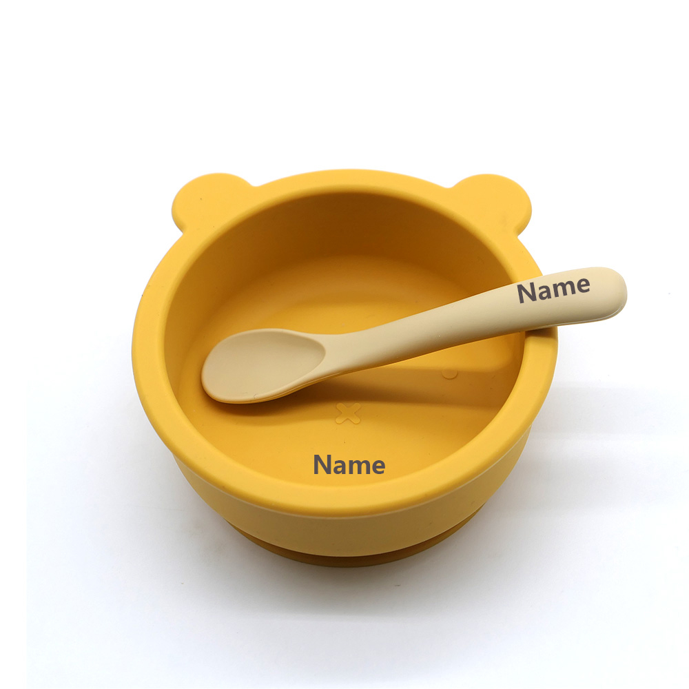 Kids' Tableware Set Bowl Spoon - Silicone Suction Bowl のレビューと価格