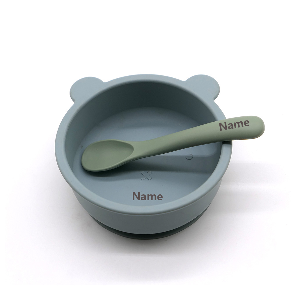 Kids' Tableware Set Bowl Spoon - Silicone Suction Bowl のレビューと価格
