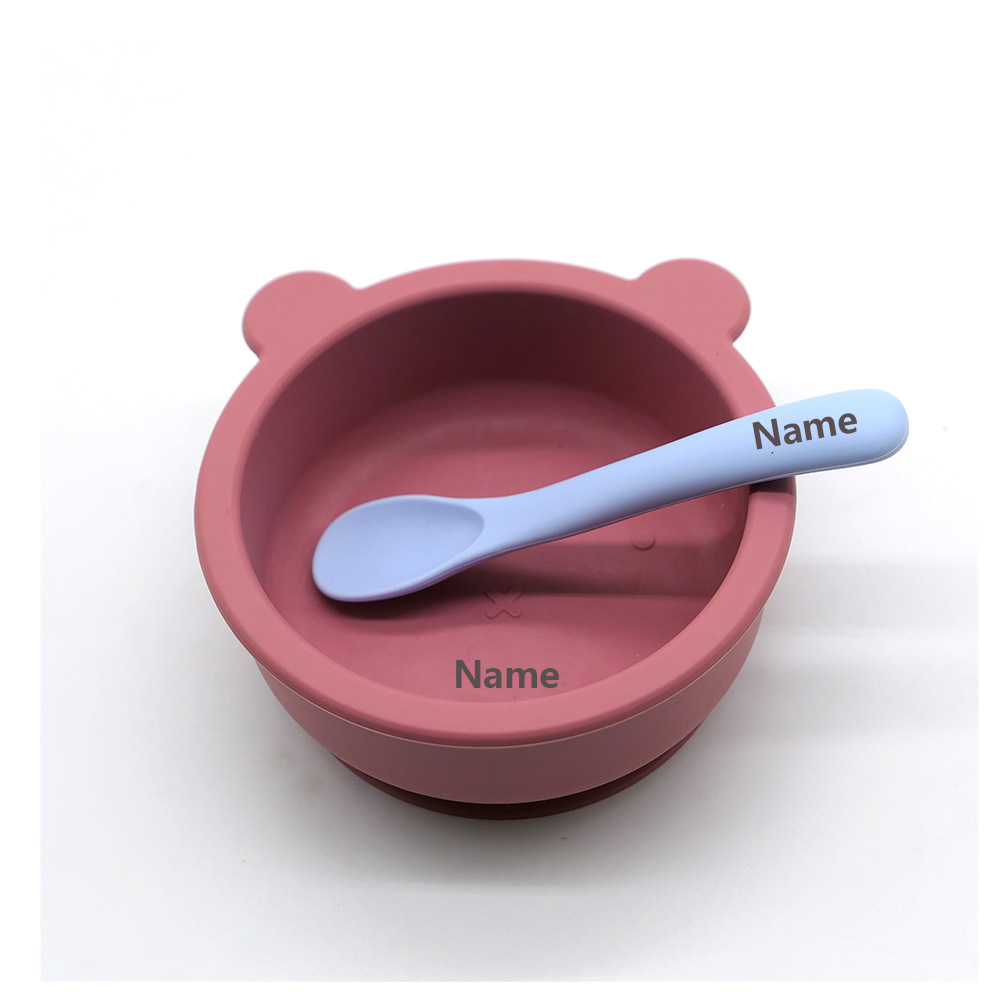 Kids' Tableware Set Bowl Spoon - Silicone Suction Bowl のレビューと価格