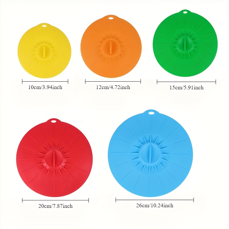5-Piece Silicone Lids, Heat-Re - Silicone Suction Bowl のレビューと価格