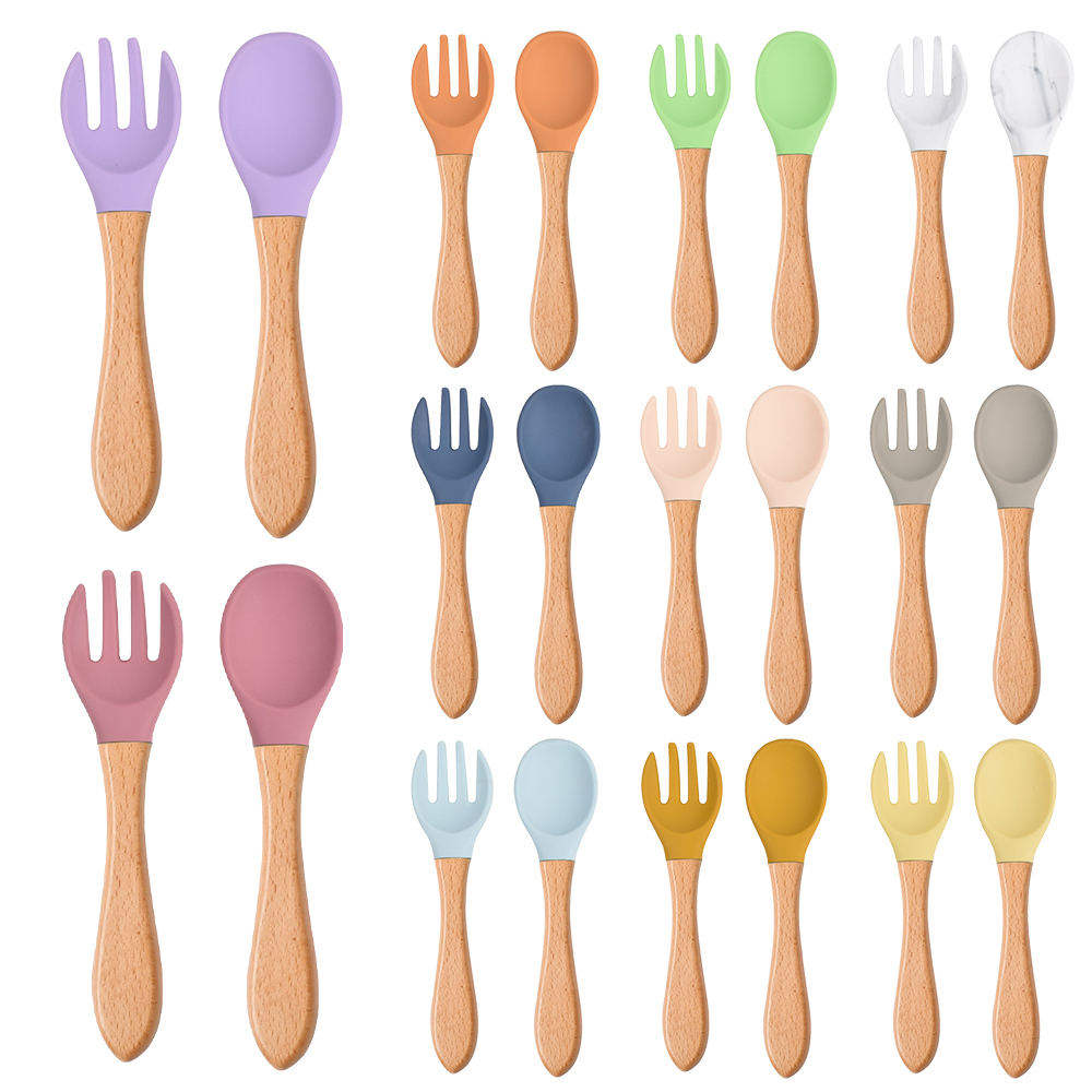 2Pcs/Set Baby Silicone Spoon F - Baby Food Lunch のレビューと価格