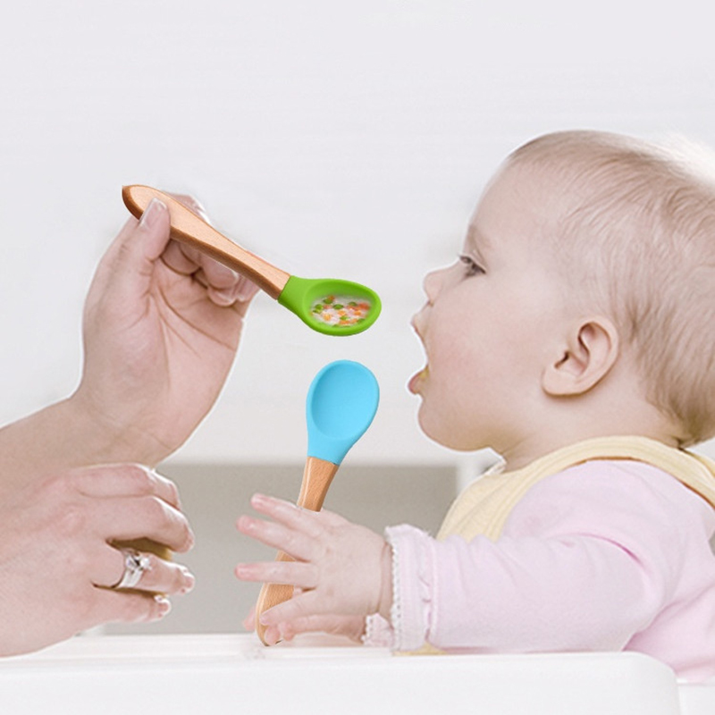 2Pcs/Set Baby Silicone Spoon F - Baby Food Lunch のレビューと価格