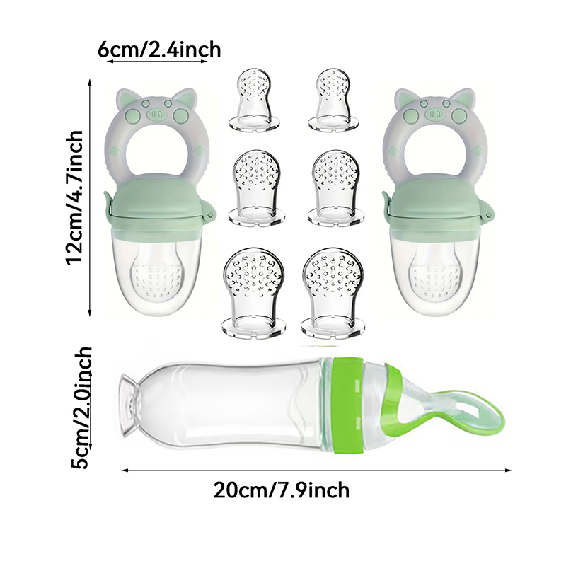 9pcs Feeding Cutlery:1 Silicon - Baby Food Lunch のレビューと価格