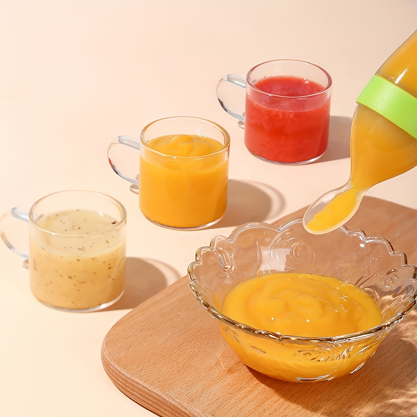 9pcs Feeding Cutlery:1 Silicon - Baby Food Lunch のレビューと価格