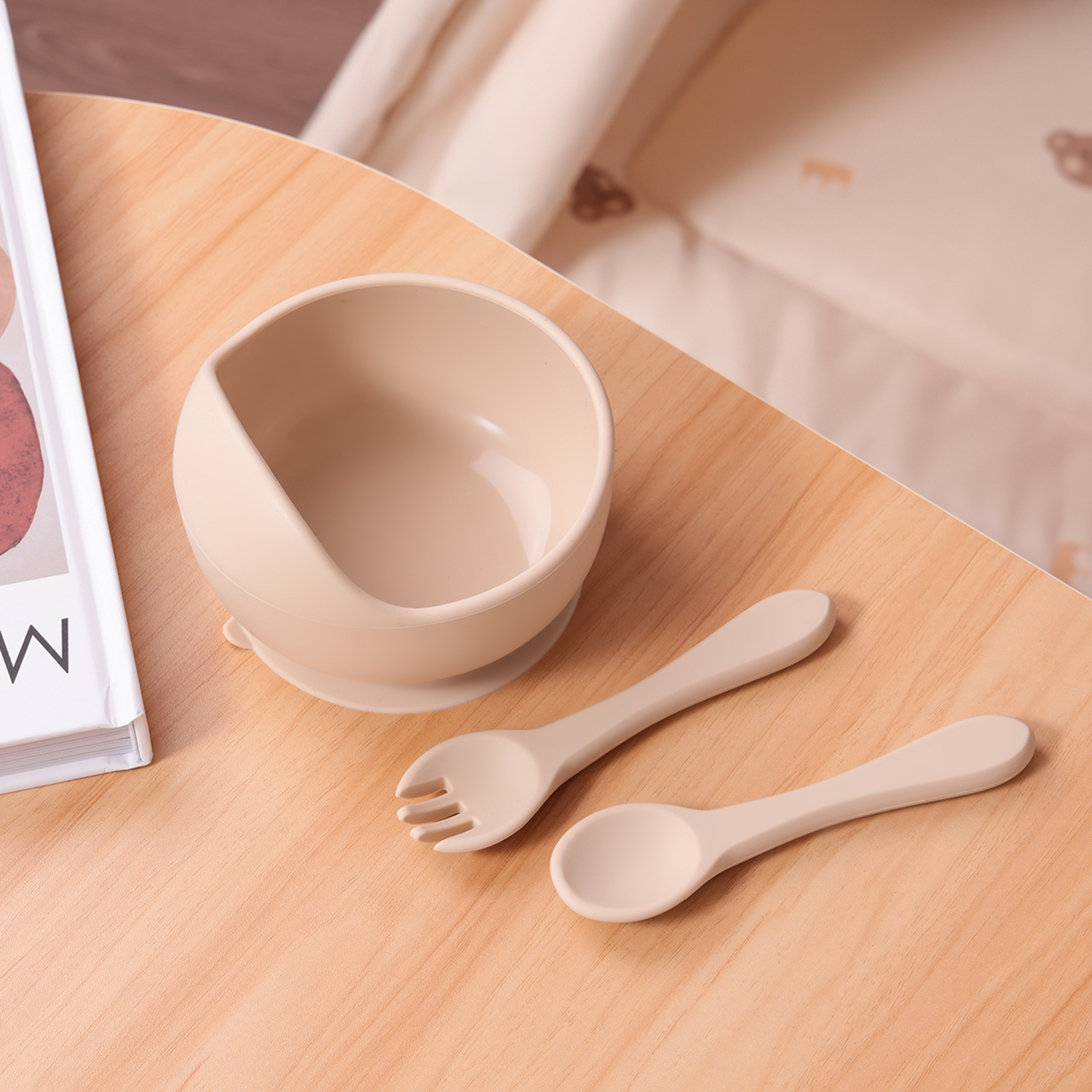 Color Kids 3PCS Silicone Baby  - Silicone Suction Bowl のレビューと価格