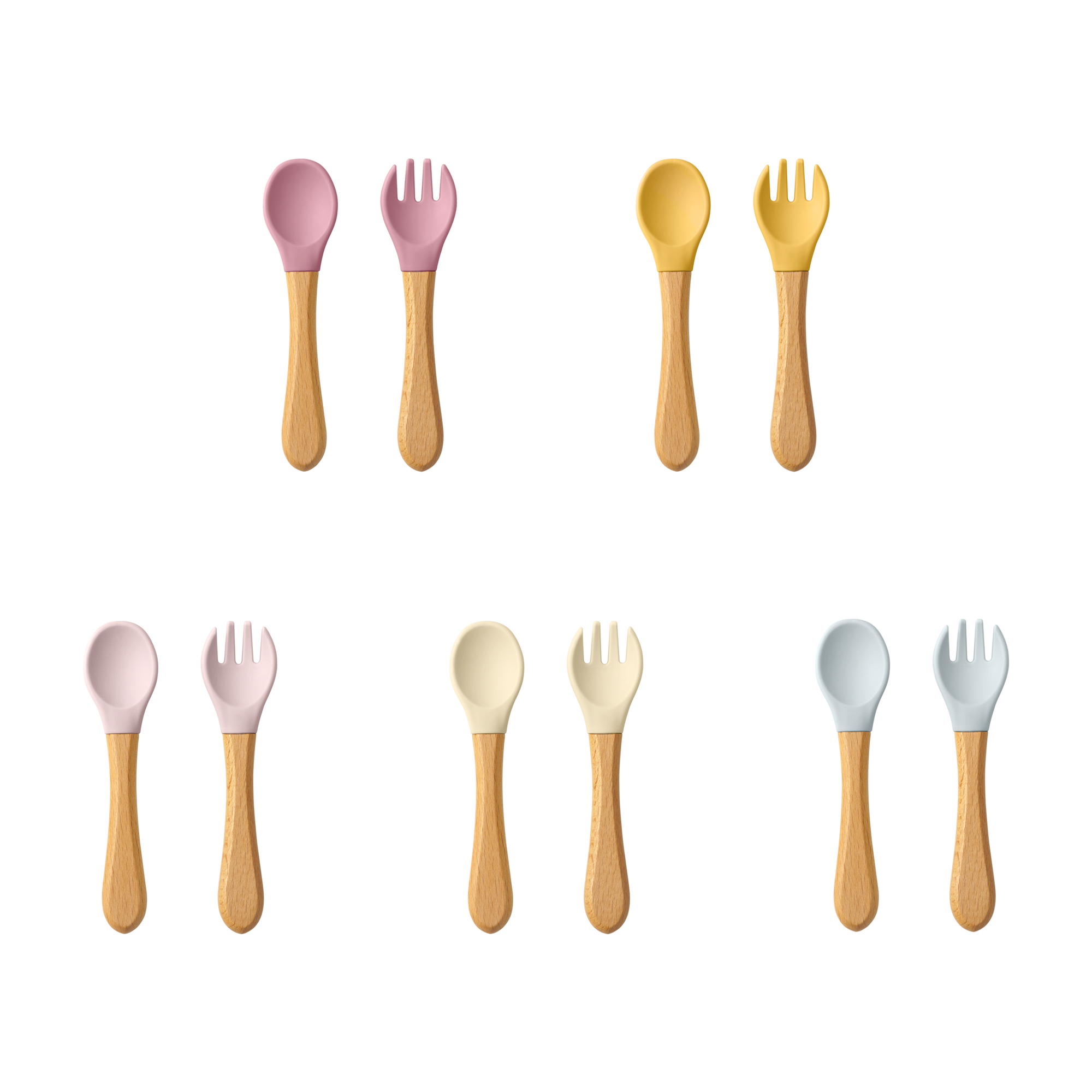 2PCS Baby Learning Spoons Uten - Baby Food Kit のレビューと価格