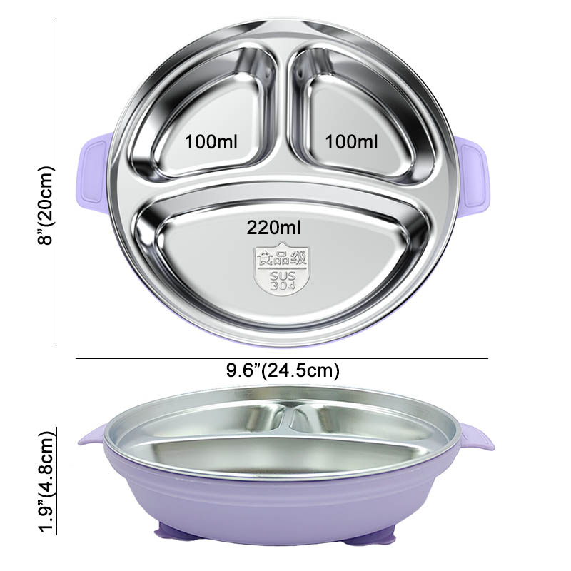 Baby Feeding Plate Stainless S - Silicone Suction Bowl のレビューと価格