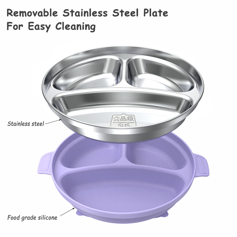 Baby Feeding Plate Stainless S - Silicone Suction Bowl のレビューと価格