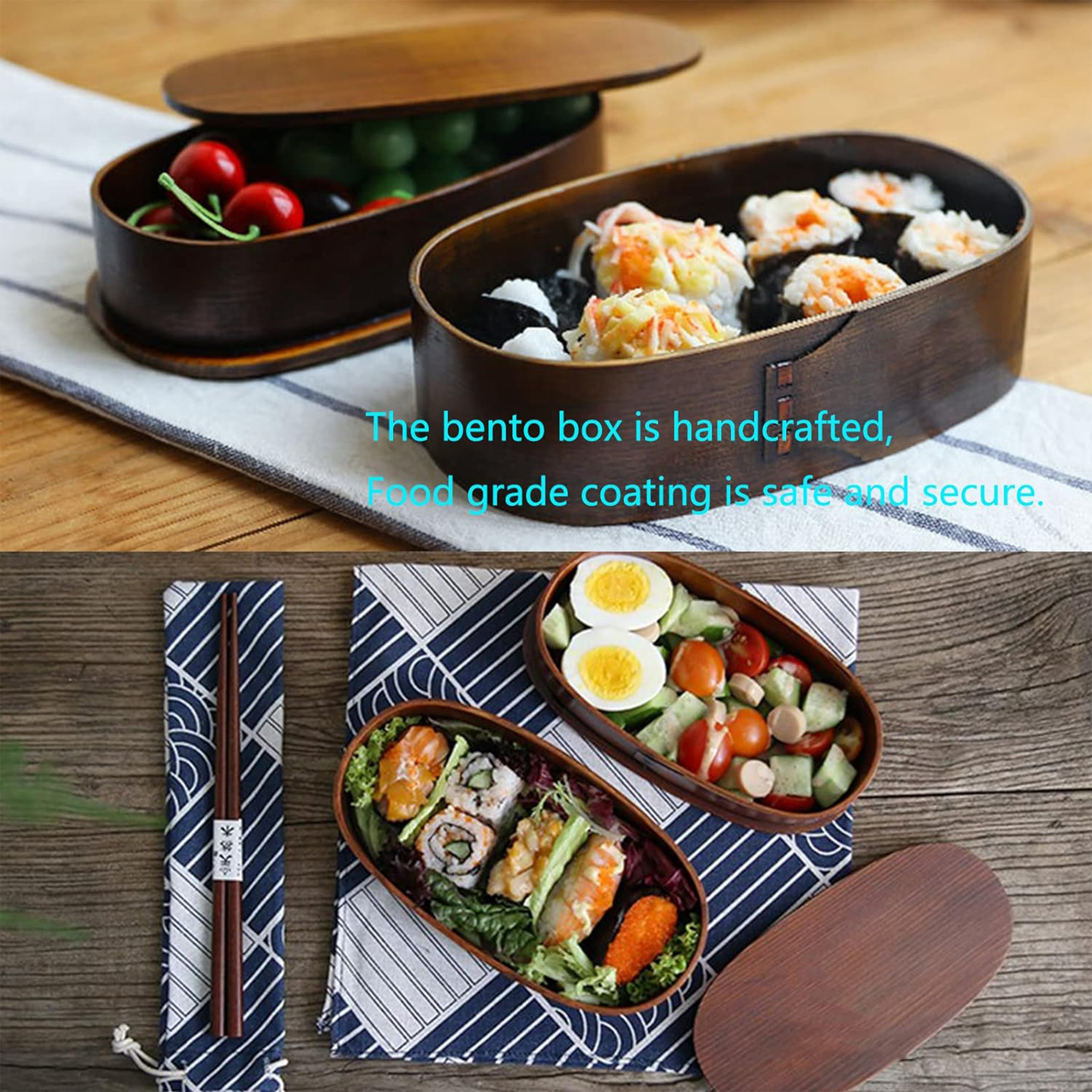 Double Wooden Lunchbox Bento B - Baby Food Lunch のレビューと価格
