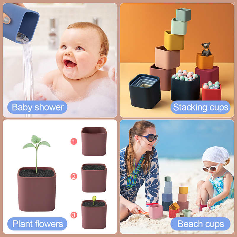 1set Baby Silicone Stacking Cu - Baby Food Nestum のレビューと価格