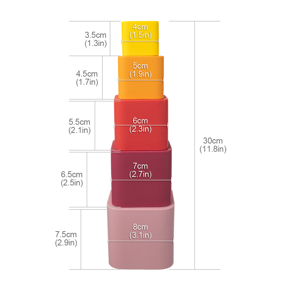 1set Baby Silicone Stacking Cu - Baby Food Nestum のレビューと価格